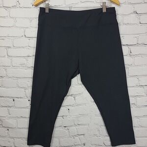 Luga Black Athletic Stretch Pants Womens Sz‎ XL Black